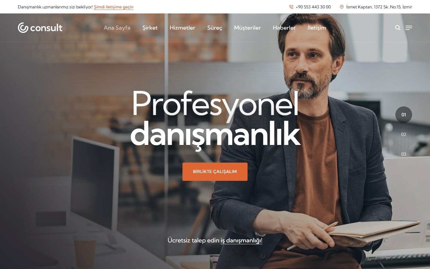 Danışmanlık tema önizlemesi