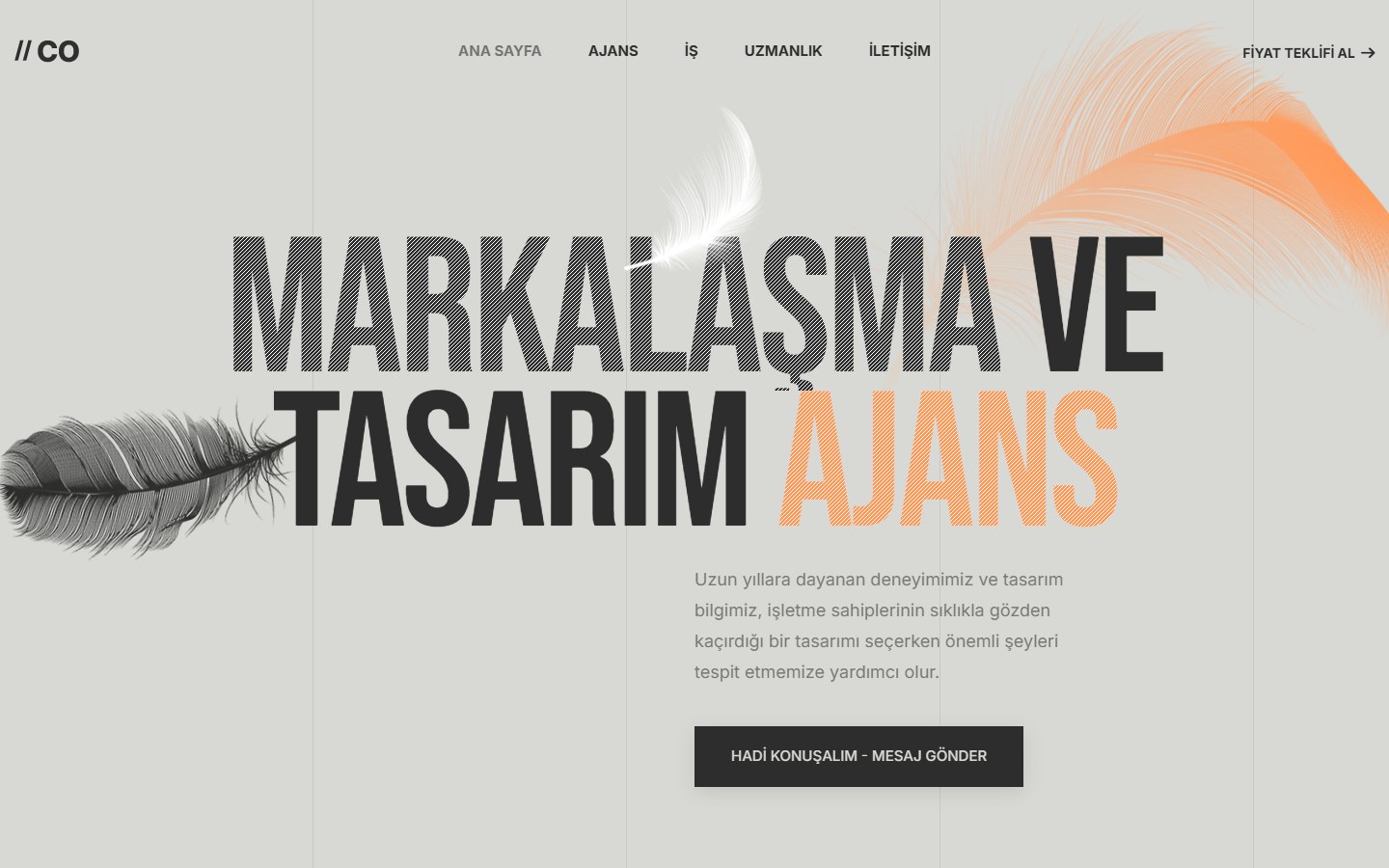 Tasarım Ajansı tema önizlemesi