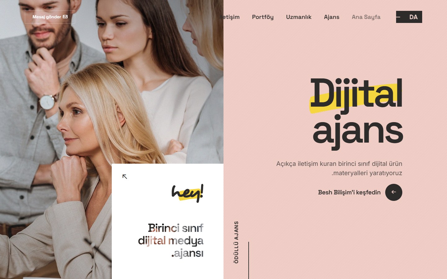 Dijital Ajans (RTL) tema önizlemesi