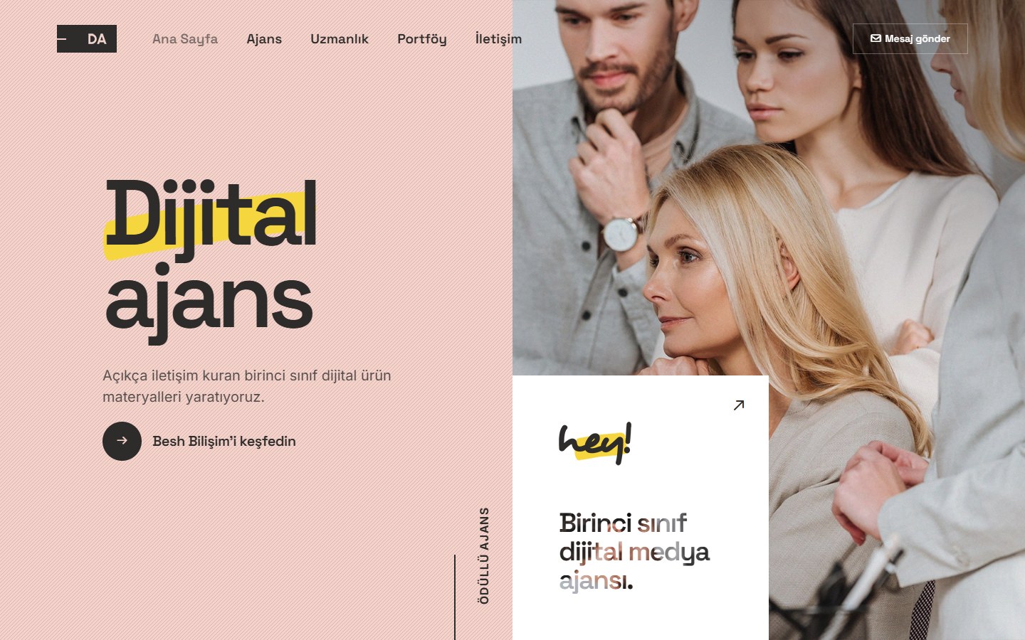 Dijital Ajans tema önizlemesi
