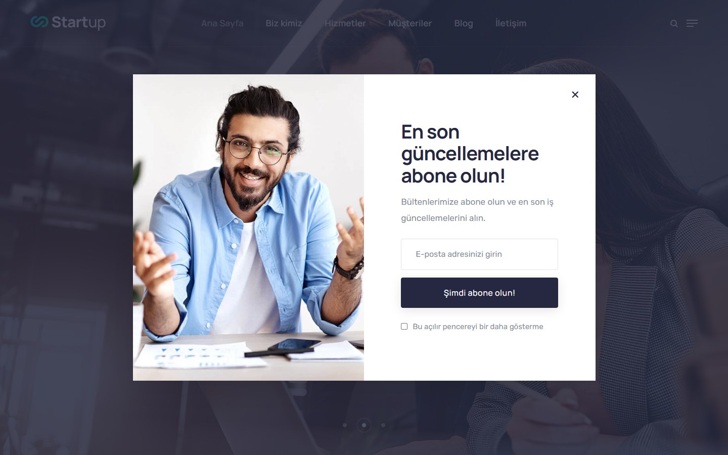 Girişim tema önizlemesi